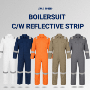 TOUGH⁺ BOILERSUIT C/W REFLECTIVE STRIP